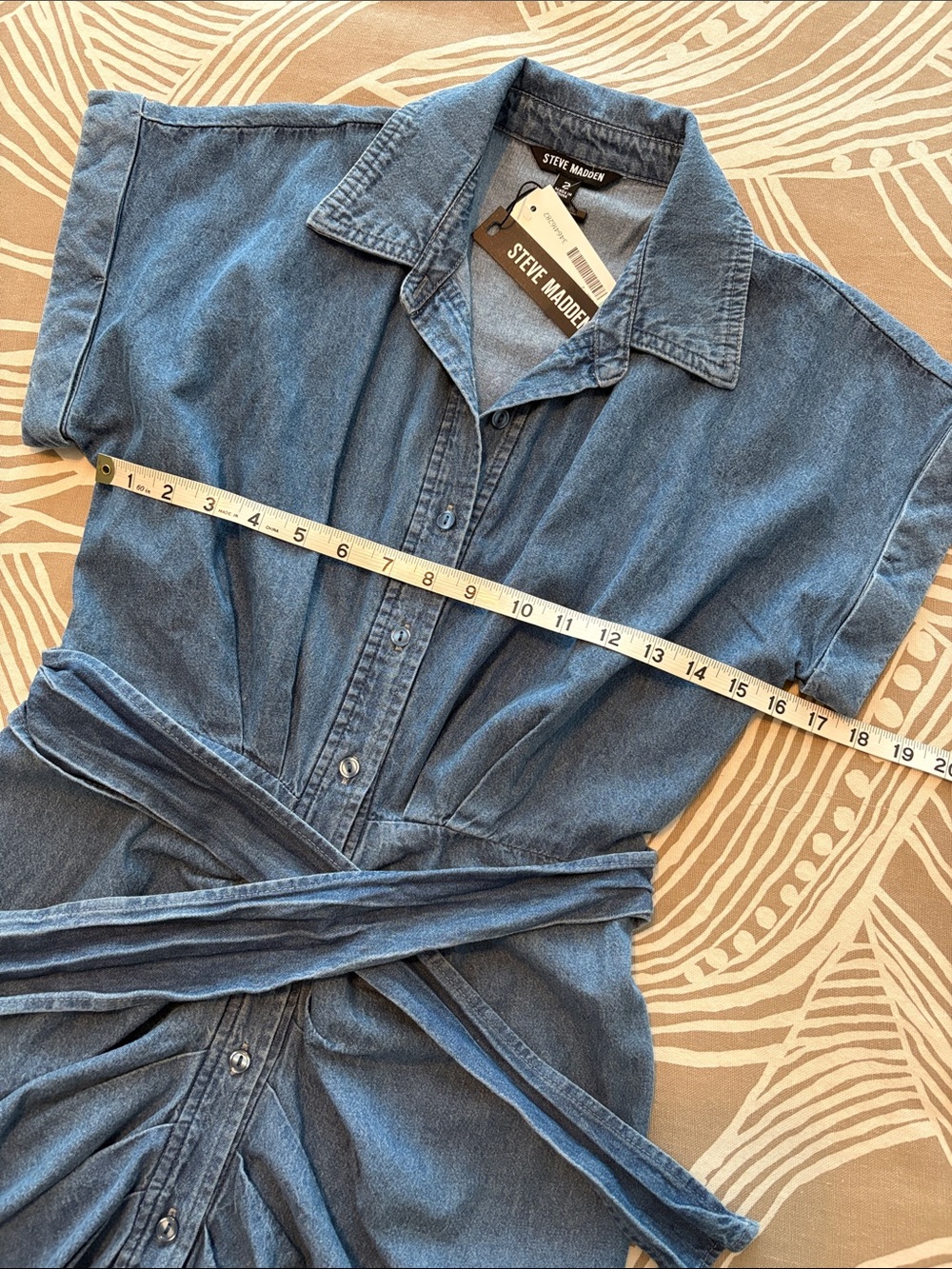 STEVE MADDEN Tori chambray blue dress NWT - Picture 6 of 12